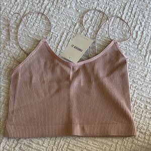 Brand New Forever 21 Ribbed Crop Tank Bralette